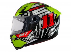 Мотошолом MT Revenge 2 S Sergio Garcia A3 Gloss Yellow ECE2206 XXL