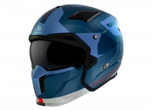 Мотошлем MT STREETFIGHTER SV S Totem C17 Matt Blue ECE2206 XL Мотошлем MT STREETFIGHTER SV S Totem C17 Matt Blue ECE2206 XL
