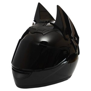 Мотошлем бетмен Nitrinos NEKO HNJ Gloss Black L-XL