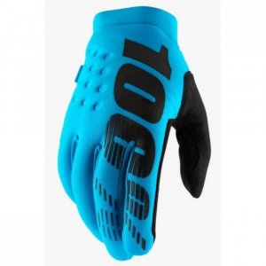 Мотоперчатки теплые RIDE 100% Brisker Turquoise L