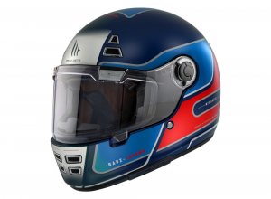 Мотошолом MT Jarama Baux D7 Matt Blue XS