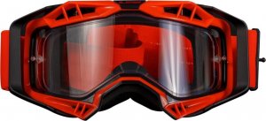 LS2 Aura Enduro Series Goggle Black Red with Clear Visor