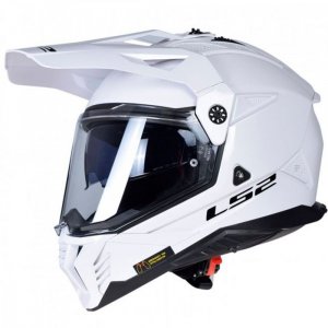 Мотошлем LS2 MX702 Pioneer 2 Solid Gloss White 06 XXL