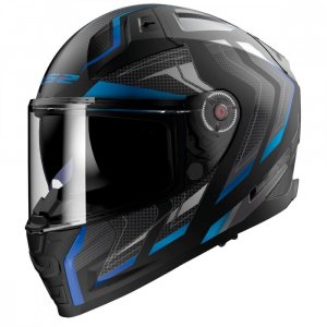 Мотошолом LS2 FF811 Vector 2 Alizer Matt Black Blue