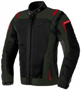 Мотокуртка Seventy JT66 SAHARA Military Green Red S