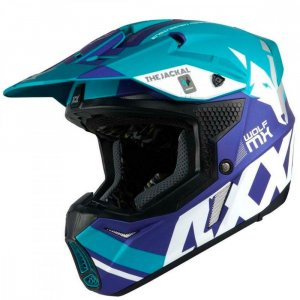 Мотошолом AXXIS WOLF Jackal C7 Matt Blue M