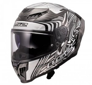 Мотошолом LS2 FF807 Dragon Enthum Silver (XL)
