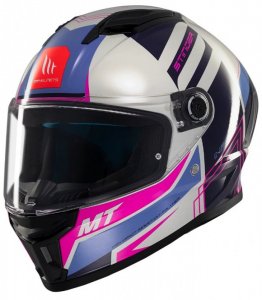 Мотошолом MT STINGER 2 Tron C8 Gloss Pink XS