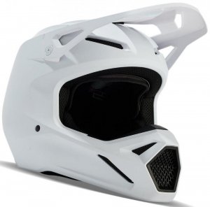 Мотошолом FOX V1 HELMET - SOLID MATTE White XXL