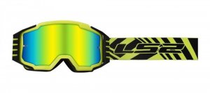 LS2 Charger Pro Goggle Hi-Vis Yellow with Iridium Visor