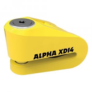 Замок Oxford Alpha XD14 Disc Lock (14mm pin) Yellow