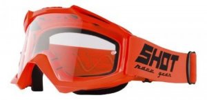 Маска кросова SHOT RACING ASSAULT Orange Neon Clear