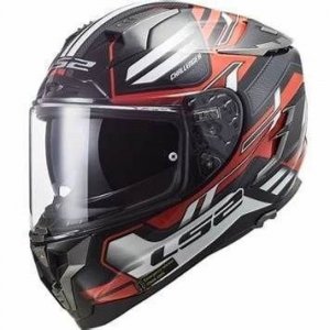 Мотошлем LS2 FF327 Challenger Spin Black Red White