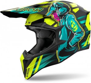 Мотошлем Airoh WRAAAP CYBER yellow matt M