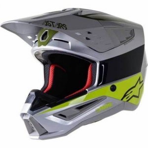 Мотошолом ALPINESTARS SM5 BOND SILVER GLOSS M