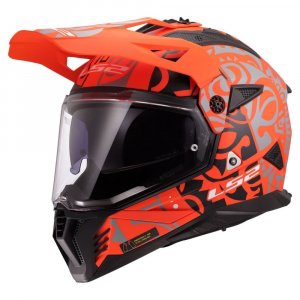 Мотошлем LS2 MX702 Pioneer 2 Rangi Orange S