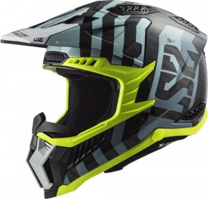 Мотошлем LS2 MX703 C X-Force Barrier Sky Blue S