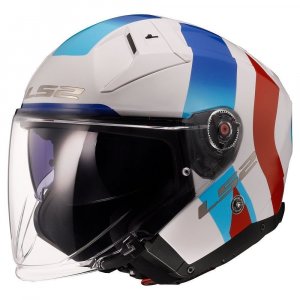 Мотошлем LS2 OF603 Infinity 2 Special Gloss White Blue S