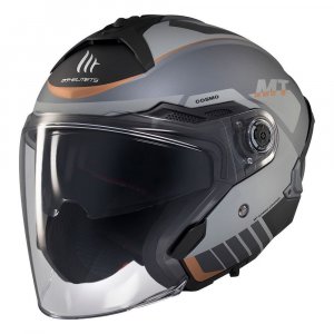 Мотошолом MT Cosmo SV Solid Gloss Grey A2 XL
