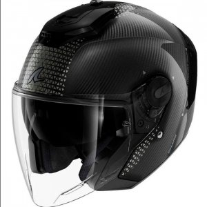 Мотошолом SHARK RS Jet Carbon Ikonik Carbon Black Chrom M