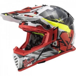 Мотошлем детский LS2 MX437 Fast EVO Mini Crusher Red YS