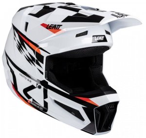 Шолом LEATT Moto 3.5 JR Helmet + Goggle White YM Шолом LEATT Moto 3.5 JR Helmet + Goggle White YM