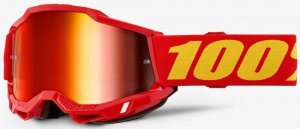 Дитяча маска кросова 100% ACCURI 2 Youth Goggle Red Mirror Red Lens