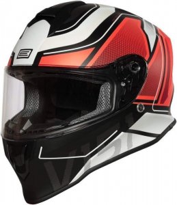 Мотошолом Origine Dinamo Galaxy Fluo Red - Black - Matt M