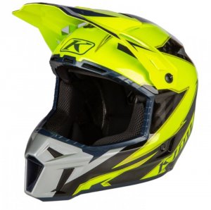 Мотошолом KLIM F3 Carbon Off-Road ECE MD Lightning Hi-Vis