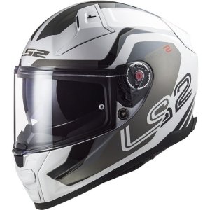 Мотошлем LS2 FF811 Vector II Metric White Titanium Silver ECE2206 M