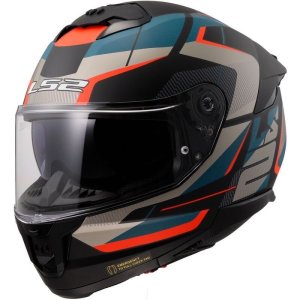Мотошлем LS2 FF808 Stream 2 Road Matt Black Blue S Мотошлем LS2 FF808 Stream 2 Road Matt Black Blue S