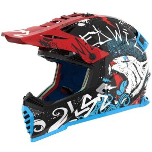 Мотошлем LS2 MX437 Fast 2 Mini Starmaw Black S