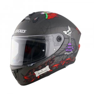 Мотошолом AXXIS DRAKEN S Horrorland A2 Matt Titan XS