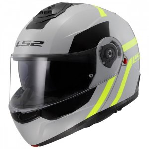 Мотошолом LS2 FF908 Strobe II Autox Grey H-V Yellow XXL Мотошолом LS2 FF908 Strobe II Autox Grey H-V Yellow XXL