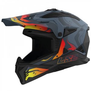 Мотошлем LS2 MX708 Fast 2 Wash Matt Dark Grey L
