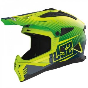 Мотошлем LS2 MX708 Fast 2 Dack Green Yellow XXL