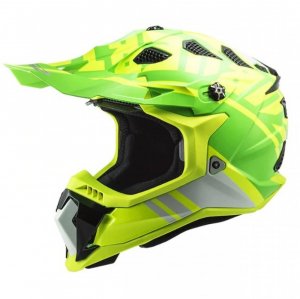 Мотошлем LS2 MX700 Subverter EVO Gammax H-V Yellow Grey M