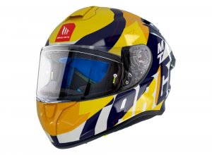 Мотошолом MT TARGO PRO Biger C7 Gloss Pearl Blue M
